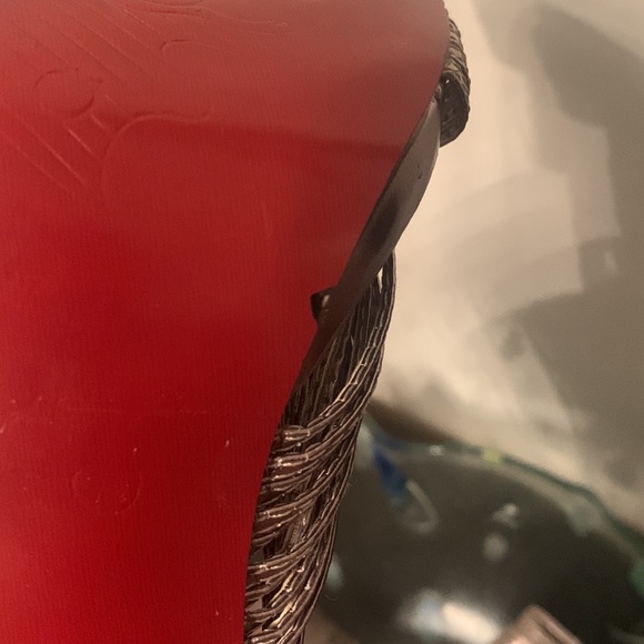 Apple Bottoms Pewter metallic stilettos size 7 - Picture 9 of 10